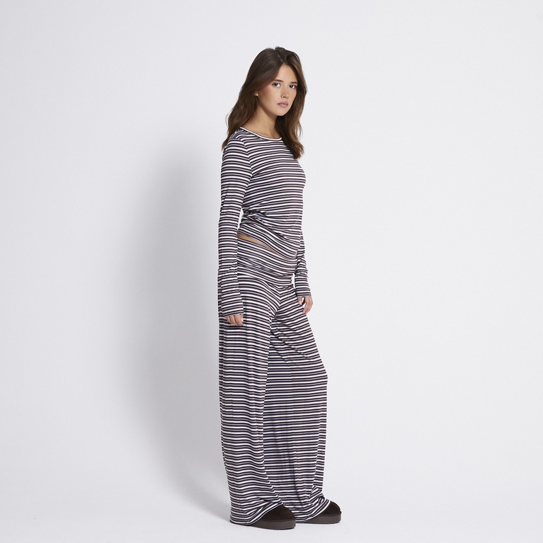 Foldable wide pants "Eleni Printed" Stripe 2